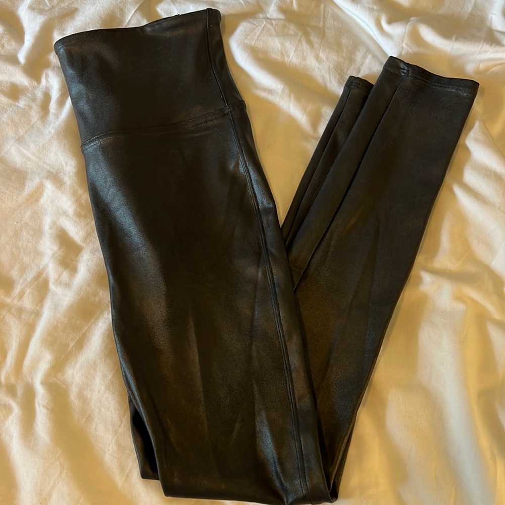 Spanx leather leggings